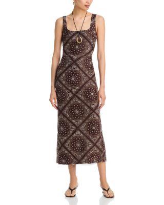 Mesh Cutwork Midi Dress - Exclusive by AQUA