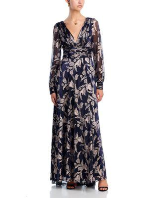 Metallic Leaf Gown - Exclusive by AQUA
