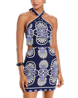 Mosaic Halter Mini Dress - Exclusive by AQUA