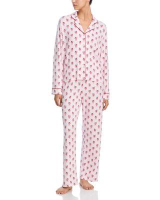 Notched Collar Jersey Pajama Set - Exclusive by AQUA