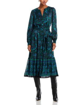Paisley Print Midi Dress - Exclusive by AQUA