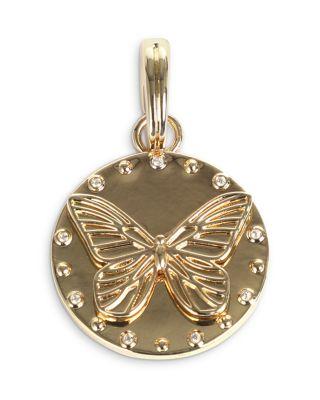 Pav&eacute; Butterfly Disc Charm - Exclusive by AQUA