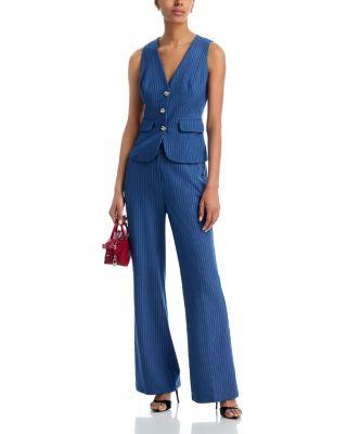 Pinstripe Vest & Pants - Exclusive by AQUA