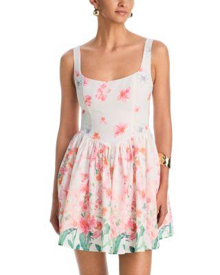 Placed Floral Mini Dress - Exclusive by AQUA
