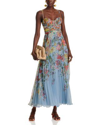 Pleated Floral Guest of Dress - Exclusive by AQUA