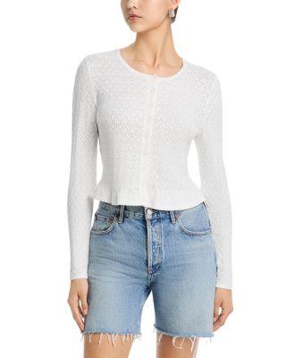 Pointelle Cardigan Sweater - Exclusive by AQUA