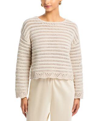 Pointelle Crewneck Sweater - Exclusive by AQUA