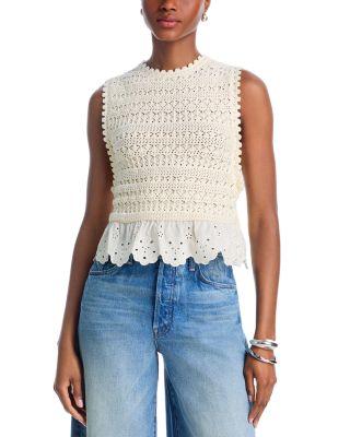 Pointelle Eyelet Tank - Exclusive by AQUA