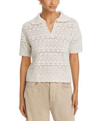 Pointelle Polo Sweater - Exclusive by AQUA