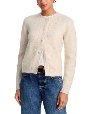 Pointelle Ruffle Cardigan - Exclusive by AQUA