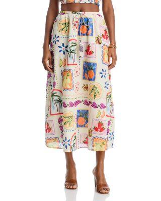 Postcard Midi Skirt - Exclusive by AQUA