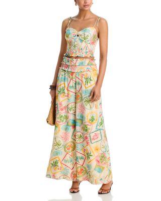 Postcard Tile Smocked Tank Top & Smocked Waist Pants - Exclusive by AQUA
