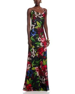 Printed Spaghetti Strap Slip Dress - Exclusive by AQUA