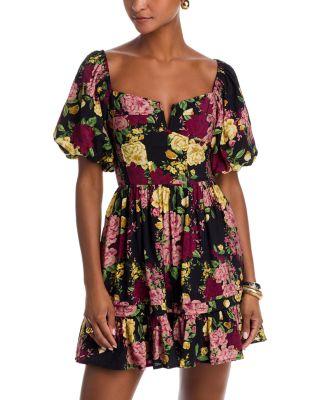 Puff Sleeve Mini Dress - Exclusive by AQUA