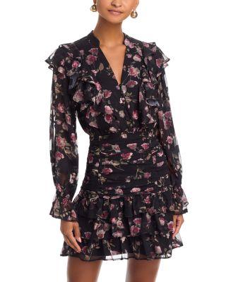 Rose Jacquard Mini Dress by AQUA