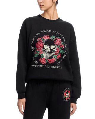 Rose Skull Graphic Sweatshirt - Exclusive by AQUA
