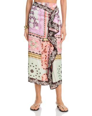 Ruffle Wrap Maxi Skirt - Exclusive by AQUA