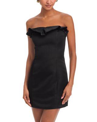 Ruffled Strapless Mini Dress - Exclusive by AQUA