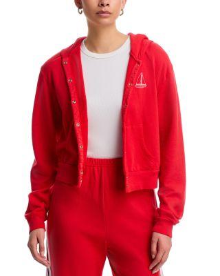 Sadie Sailboat Snap Front Hoodie - Exclusive by AQUA