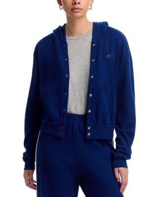Sadie Wave Snap Front Hoodie - Exclusive by AQUA