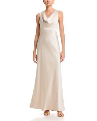 Satin Cowlneck Dress - Exclusive by AQUA