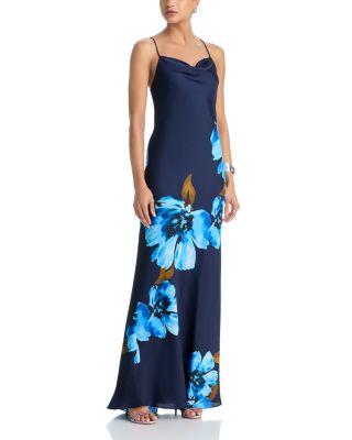 Satin Dress with Beaded Straps - Exclusive by AQUA