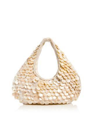 Shell Embellished Slouchy Hobo Bag - Exclusive by AQUA