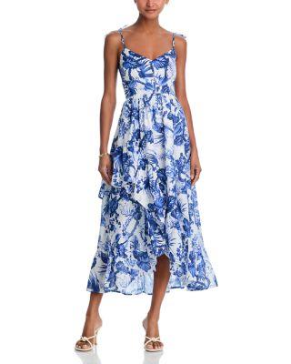 Sleeveless Floral Midi Dress - Exclusive by AQUA