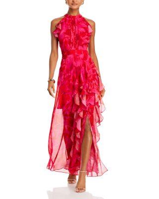 Sleeveless Ruffled Maxi Dress - Exclusive by AQUA