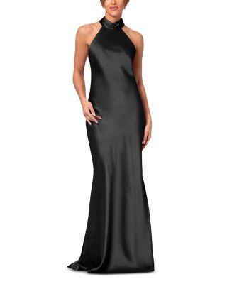 Sleeveless Satin Gown - Exclusive by AQUA