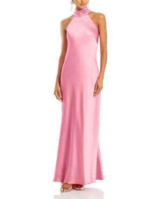 Sleeveless Satin Gown - Exclusive by AQUA