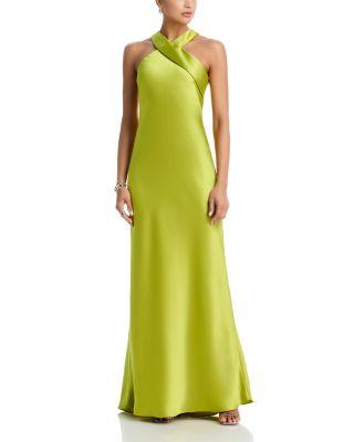 Sleeveless Satin Gown - Exclusive by AQUA