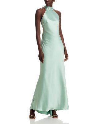 Sleeveless Satin Gown - Exclusive by AQUA