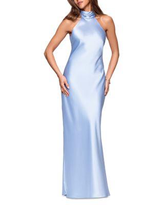 Sleeveless Satin Gown - Exclusive by AQUA