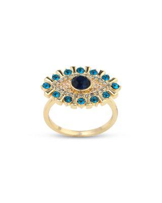 Stone Evil Eye Cocktail Ring - Exclusive by AQUA