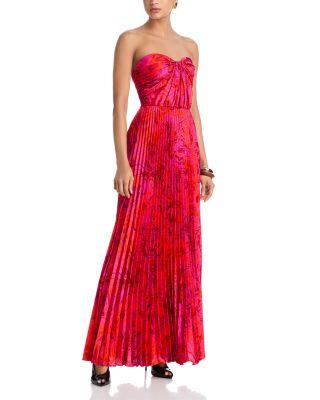 Strapless Pleated Gown - Exclusive by AQUA