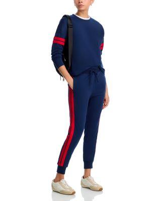 Stripe Sleeve Sweatshirt & Racing Stripe Sweatpants - Exclusive by AQUA