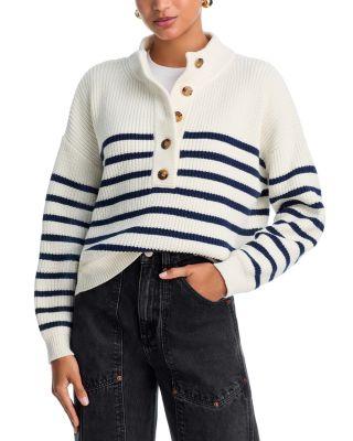 Striped Henley Sweater - Exclusive by AQUA