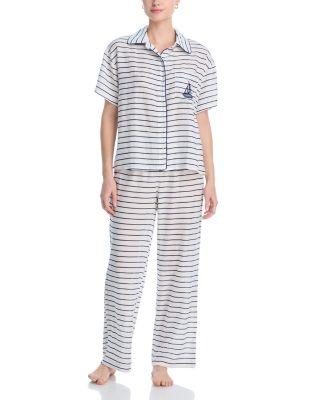 Striped Long Pajama Set - Exclusive by AQUA