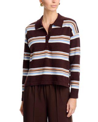 Striped Polo Top - Exclusive by AQUA