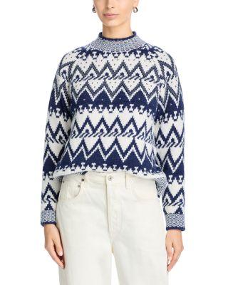 Studded Fair Isle Sweater - Exclusive by AQUA