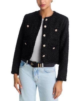 Tweed Collarless Jacket - Exclusive by AQUA