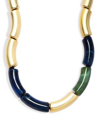 Una Stone Bead Collar Necklace by AQUA
