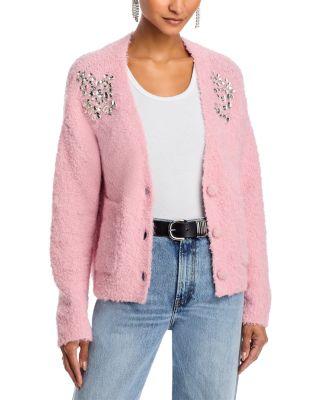 V Neck Embellished Cardigan - Exclusive by AQUA