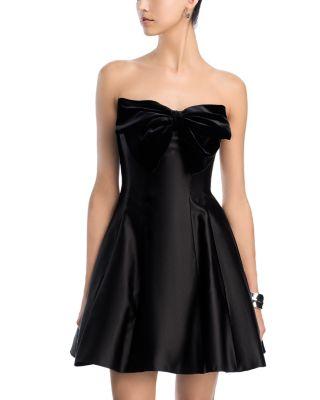Velvet Bow Mini Dress - Exclusive by AQUA