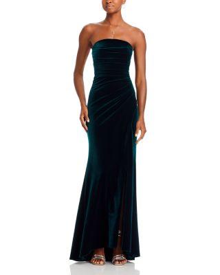 Velvet Strapless Gown - Exclusive by AQUA