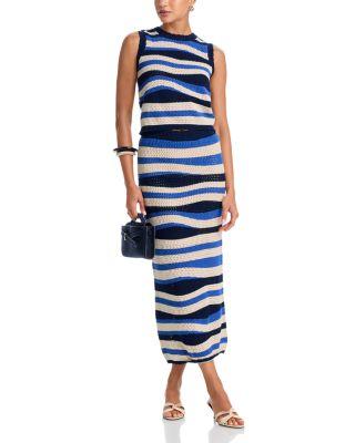 Wavy Crochet Tank & Wavy Crochet Midi Skirt - Exclusive by AQUA