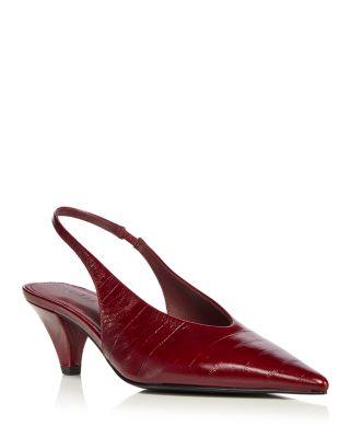 Women's Macki Leather Pointed Toe Slingbacks - Exclusive by AQUA