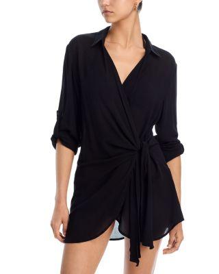 Wrap Shirt Swim Cover-Up - Exclusive by AQUA