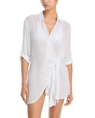 Wrap Shirt Swim Cover-Up - Exclusive by AQUA